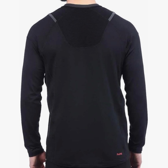 SPYDER Men’s Active Midweight Long Sleeve Baselayer Shirt, Black, Medium - Picture 2 of 5